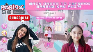 MOMEN KAK ANI NOTICE CAROLINE SAAT MABAR DRESS TO IMPRESS ROBLOX #roblox