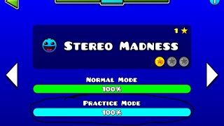 Geometry Dash Lite - Stereo Madness (Practice Mode)