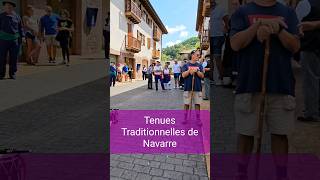 Traditional Basque Clothing of Navarre Province - Iron Day Festival in Urdax Urdazubi Spain