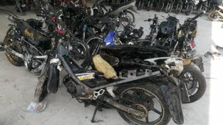 Xe suzuki sipo thanh lý bị cobe nghiền nát | 2-stroke vechai motorcycle in Vietnam