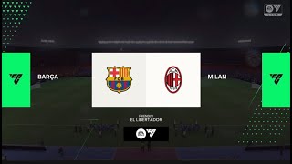 FC BARCELONA VS MILAN | FOOTBALL TIME | GAMEPLAY PS5