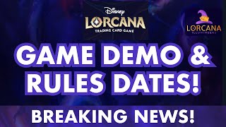 Game Demo and Rules Dates! | Disney Lorcana