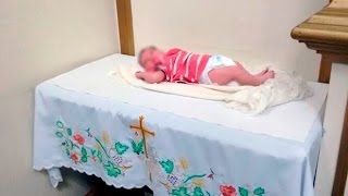 Polícia investiga abandono de bebê em altar de igreja de Santa Branca, SP