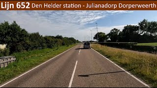 Lijn 652 Den Helder Station - Julianadorp Dorperweerth