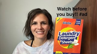 Laundry detergent sheet review #ad