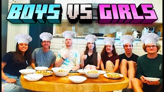 Bedwars Boys vs Girls Cooking Competition- ft. Wallibear, BoomerNA etc