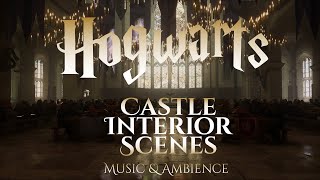 Hogwarts Interior Scenes Music & Ambience | Hogwarts Legacy | Harry Potter