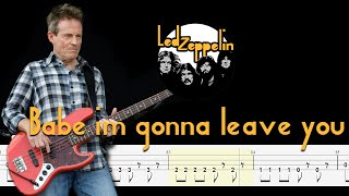 Led Zeppelin - Babe I'm Gonna Leave You (Bass Tabs & Notation) By Chami's Bass