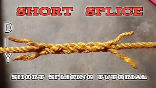 How to make  a  short  Splice | paano mag Dugtong ng lubid