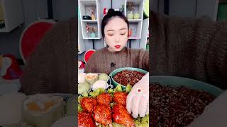 asmr #mukbang ayam korea