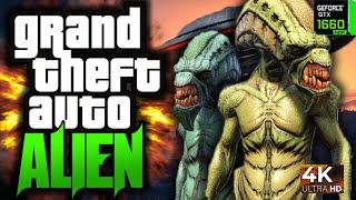 GTA 5 "Alien Attack!" - Part 4 - (GTA 5 Mods Funny Moments)