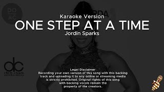 Jordin Sparks - One Step At A Time (Karaoke Version)