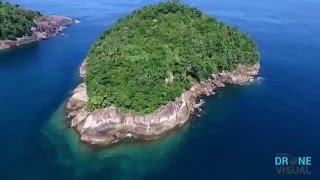 Ilha das Couves - Ubatuba Brasil - Drone Visual