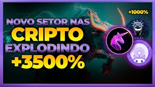 TOP 3 CRIPTOMOEDAS NOVO SETOR BOT EXPLODIU 3500%