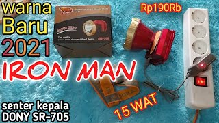 senter kepala DONY TERBARU SR-705 15 WAT super red silow man!