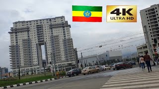 Skyscraper Apartment in Addis Ababa , 🇪🇹 Addis Ababa walking Tour 2024 , Ethiopia [4K]