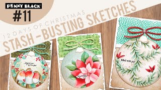 Stash-Busting Sketches | #11 Design an Ornament | 12 Days of Christmas Cardmaking