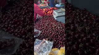 Local People Buying Cherry in Taiwan Market. #ofwtaiwan #taiwanlife #food #cherry #market