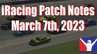 iRacing Patch Notes | 2023 Season 2 | 3/7/2023