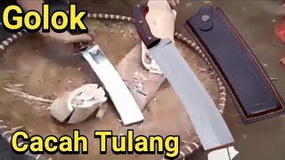 Ngerii! kekuatan dan ketajaman Golok Cacah Tulang Super Kuatt