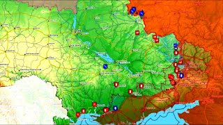 14.09.2024  Карта боевых действий. Краткая обстановка на фронте. Удары по Киеву