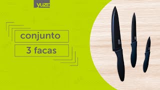 Conjunto 3 facas - YUZE