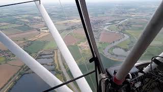 flying over the river trent at Newark