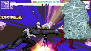 Venom And Carnage VS Danny Phantom And The Annoying Orange In A MUGEN Match / Battle / Fight