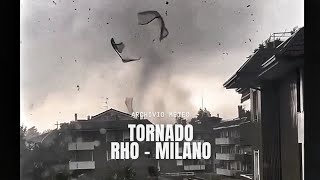 Violento TORNADO a Rho, Milano - Raccolta Video Testimonianze