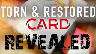 simple to BUILD torn and RESTORE  ish, gimmick card trick tutorial