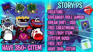 HAVE 350+ CITEM!! FREE CHEATMENU 😍😍 | GROWTOPIA PRIVATE SERVER TERBARU | BEST GTPS 2023 | STORY PS