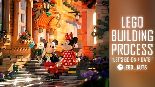 "Let's go on a date!" Lego creation time-lapse building process by Mecabricks and 3ds max/V-ray