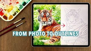 How I Trace Photos for Watercolor Painting