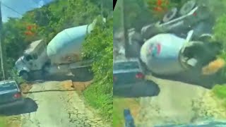 OOPS - Mixer Truck Rollover