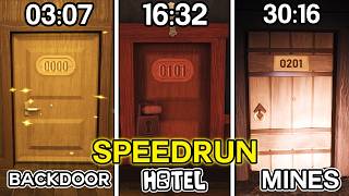 I FOUND 201 DOOR ! │ DOORS FLOOR 2 BACKDOOR + HOTEL +THE MINES WORLD RECORD SPEEDRUN *39:40* │ROBLOX