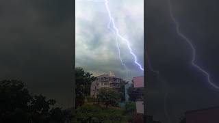 scary thunder storm | Heavy thunderstrom effects #shorts #youtubeshorts #trending#tatabts024