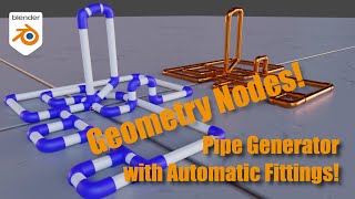 Create a Pipe Generator with Blender's Geometry Nodes