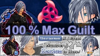 KHUx Zexion B ✦ 100% MAX GUILT ✦ Medal Showcase ✦ Guilting Guide