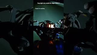 Fog Light it is Very useful.!! #rider #travel #fog #light #bike #pulsar #night #vlog