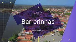 MONTART, montagem do palco do show da vaqueija em barrerinhas, maranhão