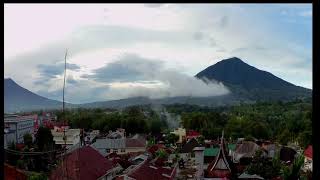 Time Laps Gunung Merapi Sumatera Barat Padang Indonesia