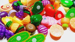 Plastic Fruits and Vegetables | Satisfying video | Fruit Cutting set