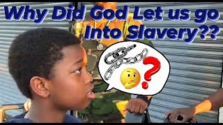 "WHY DID GOD LET US GO INTO SLAVERY??" King Malik 🤔⛓️🤷🏾‍♂️ #bible #christian #jesus #slavery