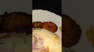 Simple Angwamoo | braised rice  with fried plantain #shortvideo #youtubeshorts #shorts