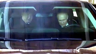 Путин прокатил за рулем «Ауруса» Ким Чен Ына