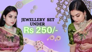 Jewellery Set Under rs 250/- | Fashion Gold Jewellery| Rajasthani Jewellery Set | Divya Soni