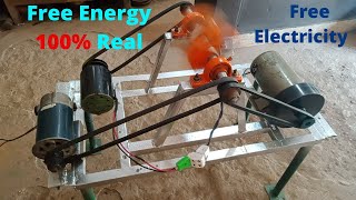 Make Free Energy Generator 1 Dc  Motor 2 Alternator  Free Electricity system