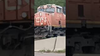 CN power move with a nice driver #cnrailway #railway #automobile #bnsfrailway #train