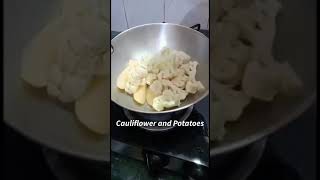 Cauliflower potato curry##sorens##shorts