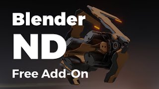 ND - [FREE] Non-destructive Modelling Add-on for Blender